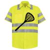 Men's High Visibility Safety Short Sleeve Work Shirt Thumbnail