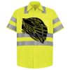 Men's High Visibility Safety Short Sleeve Work Shirt Thumbnail