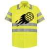 Men's High Visibility Safety Short Sleeve Work Shirt Thumbnail