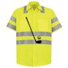 Men's High Visibility Safety Short Sleeve Work Shirt Thumbnail