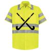 Men's High Visibility Safety Short Sleeve Work Shirt Thumbnail
