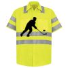 Men's High Visibility Safety Short Sleeve Work Shirt Thumbnail