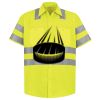 Men's High Visibility Safety Short Sleeve Work Shirt Thumbnail