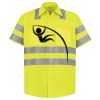 Men's High Visibility Safety Short Sleeve Work Shirt Thumbnail