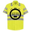 Men's High Visibility Safety Short Sleeve Work Shirt Thumbnail