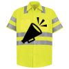 Men's High Visibility Safety Short Sleeve Work Shirt Thumbnail