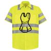 Men's High Visibility Safety Short Sleeve Work Shirt Thumbnail