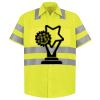 Men's High Visibility Safety Short Sleeve Work Shirt Thumbnail