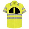 Men's High Visibility Safety Short Sleeve Work Shirt Thumbnail
