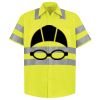 Men's High Visibility Safety Short Sleeve Work Shirt Thumbnail