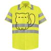 Men's High Visibility Safety Short Sleeve Work Shirt Thumbnail