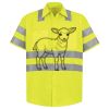 Men's High Visibility Safety Short Sleeve Work Shirt Thumbnail
