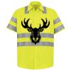 Men's High Visibility Safety Short Sleeve Work Shirt Thumbnail
