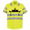 Men's High Visibility Safety Short Sleeve Work Shirt Thumbnail