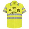 Men's High Visibility Safety Short Sleeve Work Shirt Thumbnail
