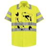 Men's High Visibility Safety Short Sleeve Work Shirt Thumbnail