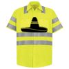 Men's High Visibility Safety Short Sleeve Work Shirt Thumbnail