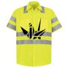 Men's High Visibility Safety Short Sleeve Work Shirt Thumbnail