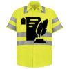 Men's High Visibility Safety Short Sleeve Work Shirt Thumbnail