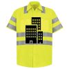 Men's High Visibility Safety Short Sleeve Work Shirt Thumbnail
