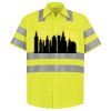 Men's High Visibility Safety Short Sleeve Work Shirt Thumbnail