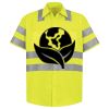 Men's High Visibility Safety Short Sleeve Work Shirt Thumbnail