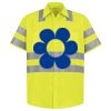 Men's High Visibility Safety Short Sleeve Work Shirt Thumbnail