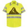 Men's High Visibility Safety Short Sleeve Work Shirt Thumbnail