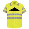 Men's High Visibility Safety Short Sleeve Work Shirt Thumbnail