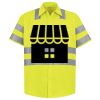 Men's High Visibility Safety Short Sleeve Work Shirt Thumbnail