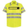 Men's High Visibility Safety Short Sleeve Work Shirt Thumbnail