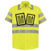 Men's High Visibility Safety Short Sleeve Work Shirt Thumbnail