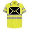 Men's High Visibility Safety Short Sleeve Work Shirt Thumbnail