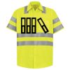 Men's High Visibility Safety Short Sleeve Work Shirt Thumbnail