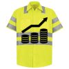 Men's High Visibility Safety Short Sleeve Work Shirt Thumbnail