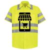 Men's High Visibility Safety Short Sleeve Work Shirt Thumbnail