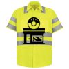 Men's High Visibility Safety Short Sleeve Work Shirt Thumbnail