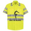 Men's High Visibility Safety Short Sleeve Work Shirt Thumbnail