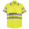 Men's High Visibility Safety Short Sleeve Work Shirt Thumbnail