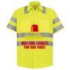 Men's High Visibility Safety Short Sleeve Work Shirt Thumbnail