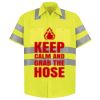 Men's High Visibility Safety Short Sleeve Work Shirt Thumbnail