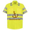 Men's High Visibility Safety Short Sleeve Work Shirt Thumbnail