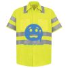 Men's High Visibility Safety Short Sleeve Work Shirt Thumbnail